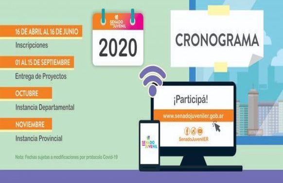 En Entre Ríos invitan a participar del Senado Juvenil