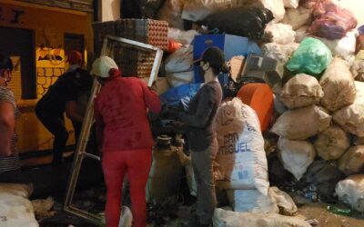 Mujeres recicladoras de Peque hicieron una bonita labor