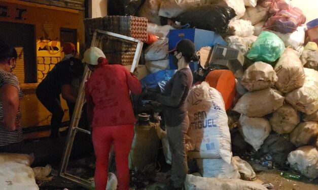 Mujeres recicladoras de Peque hicieron una bonita labor