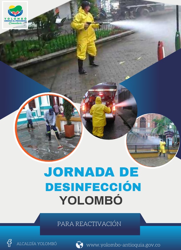 Desinfección en las calles de Yolombó