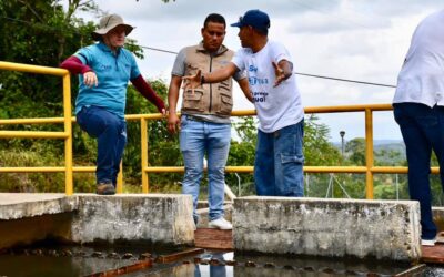 Limpieza en la planta de tratamiento de Puerto Nare