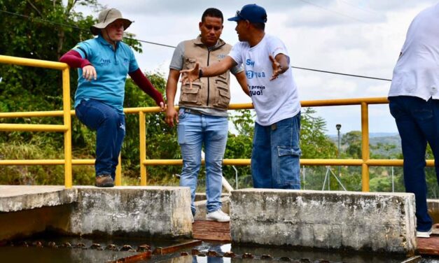 Limpieza en la planta de tratamiento de Puerto Nare