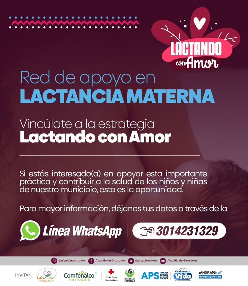 “Lactando con Amor” nueva estrategia que implementa Girardota “Lactando con Amor” nueva estrategia que implementa Girardota