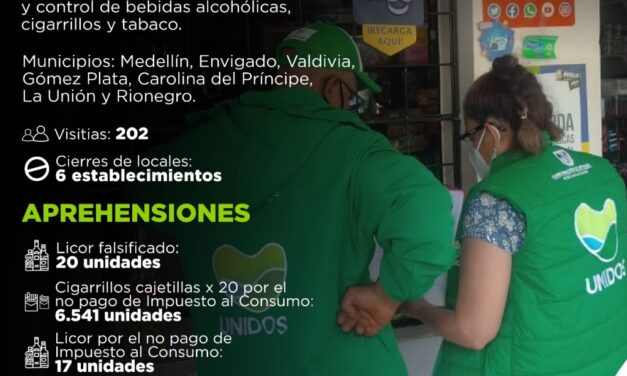 Golpes al contrabando en Antioquia