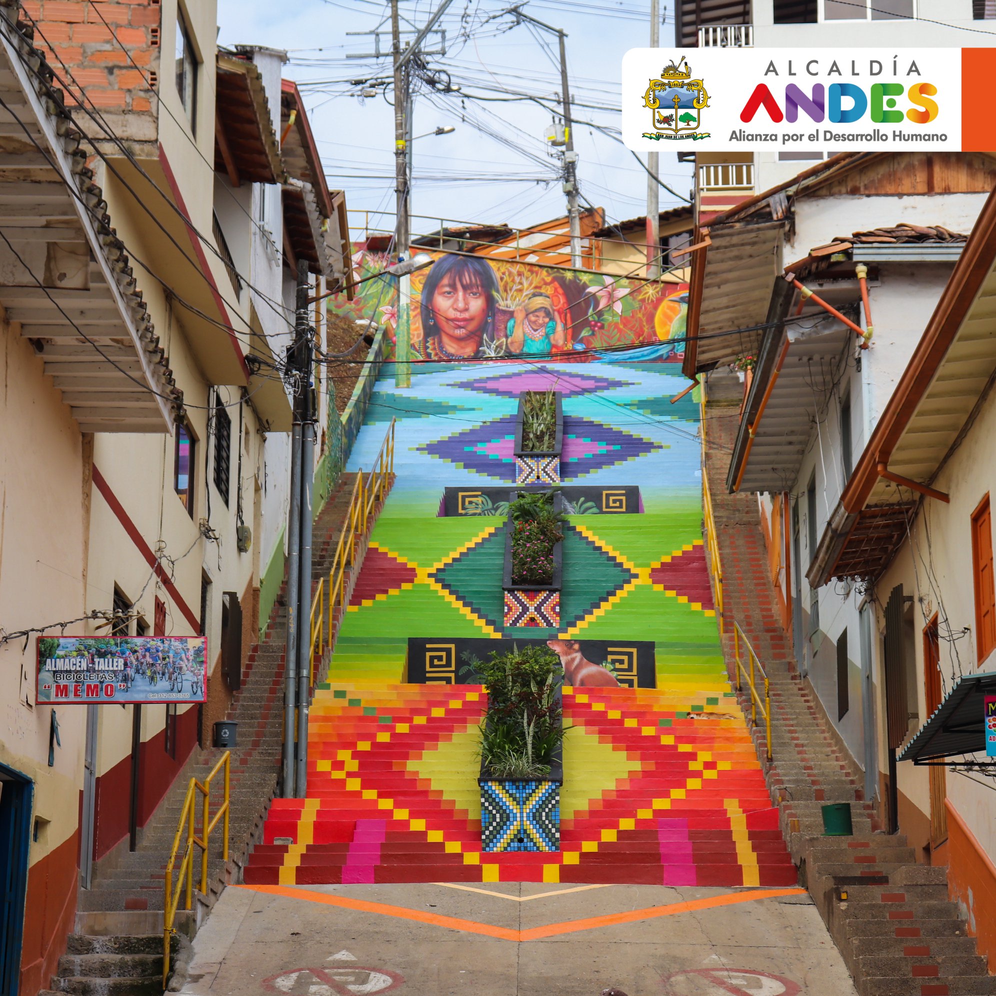 Andes recupera espacios por medio de la expresión artística Andes recupera espacios por medio de la expresión artística