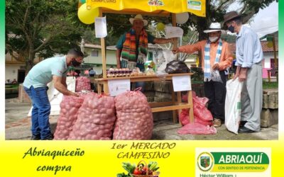 Primer mercado campesino en Abriaquí
