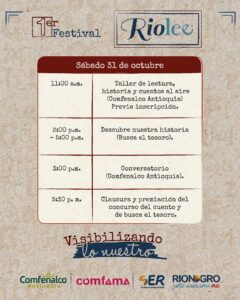 Rio-Lee, primer festival de literatura de Rionegro 3 Rio-Lee, primer festival de literatura de Rionegro rio3