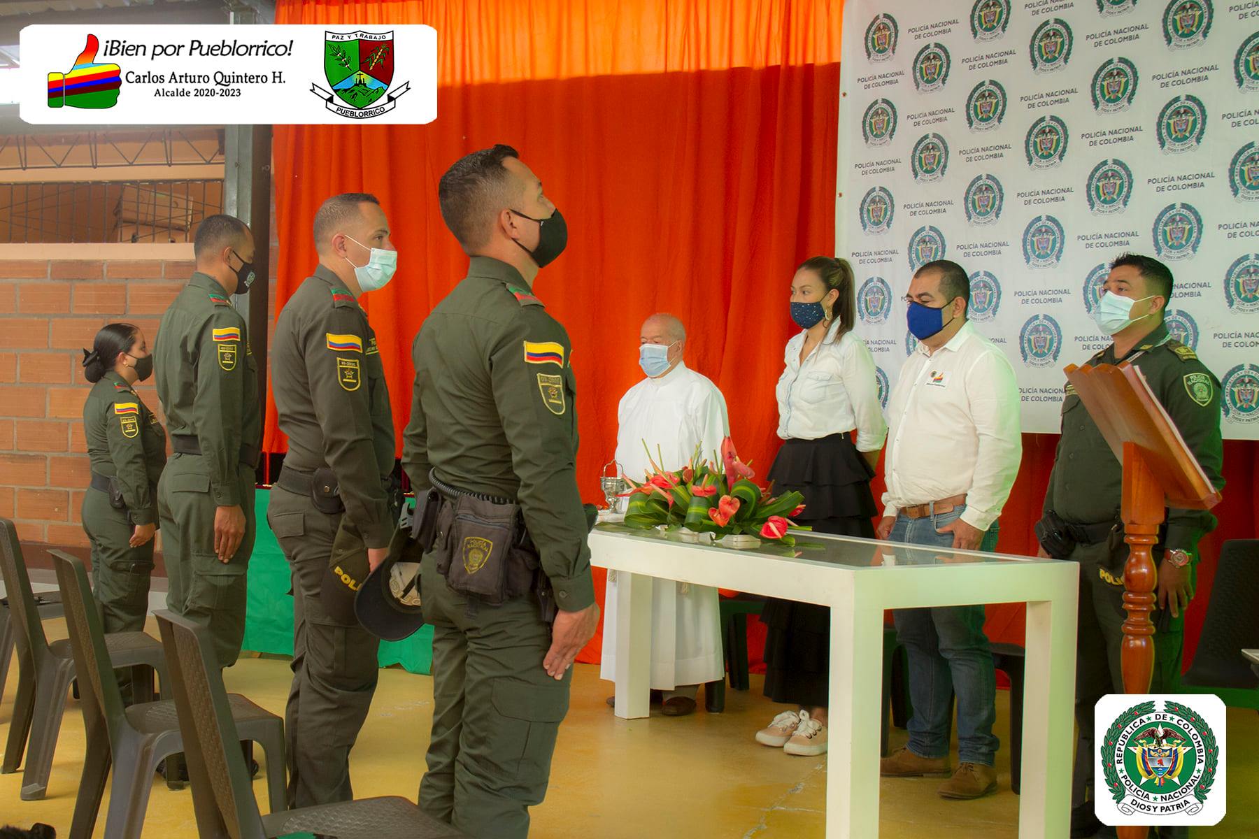 Pueblorrico hace un reconocimiento a la Policía Nacional Pueblorrico hace un reconocimiento a la Policía Nacional