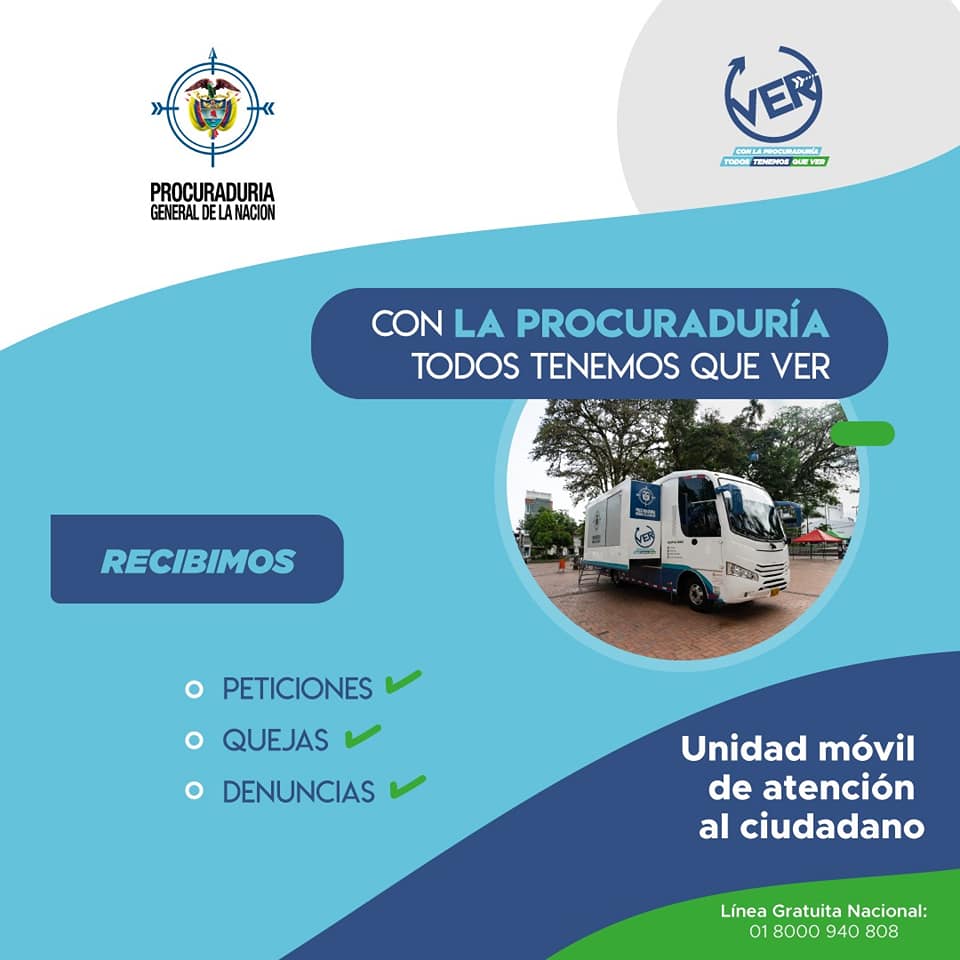 Llegó la procuraduría móvil a Caldas
