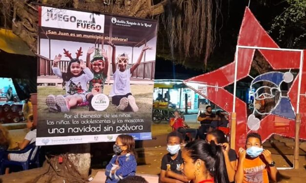 San Juan de Urabá sigue trabajando en la campaña de decirle NO a la pólvora
