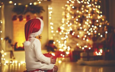 Caucasia comprometida con la esperanza de la navidad