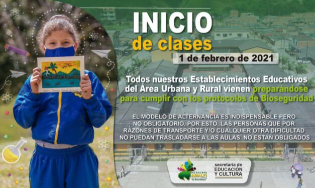 Amalfi comenzó con el modelo de alternancia para las clases presenciales