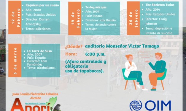 En Anorí se está haciendo el cine foro sobre salud mental
