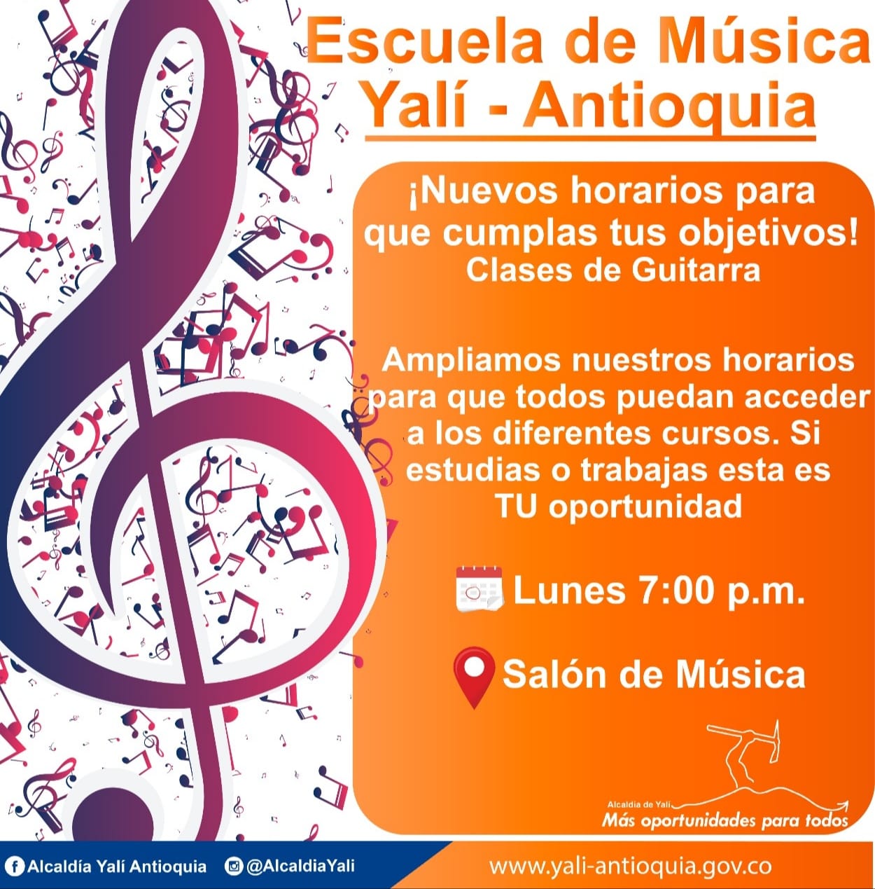 Yalí abre convocatoria para la Escuela de Música