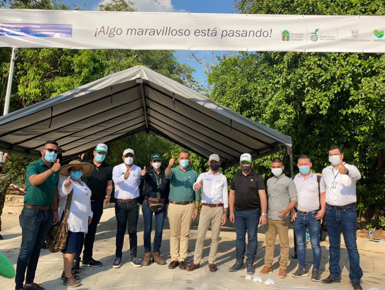 En Yondó se realizó la entrega de placa huella para el beneficio de las comunidades rurales