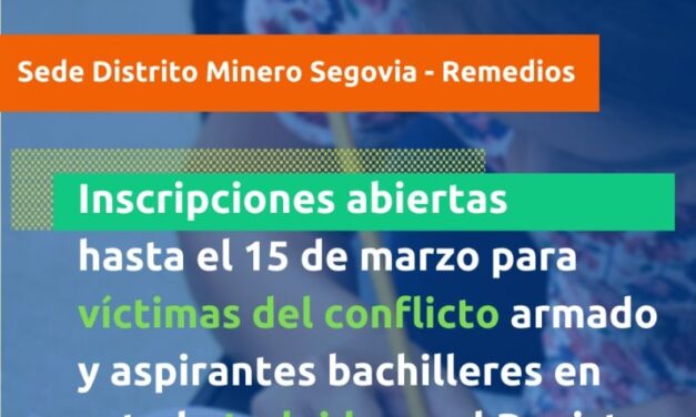 Oportunidades de estudio para las víctimas del conflicto armado en Yalí