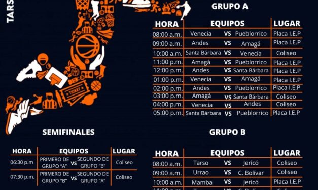 Primer campeón del torneo intermunicipal de baloncesto en Tarso