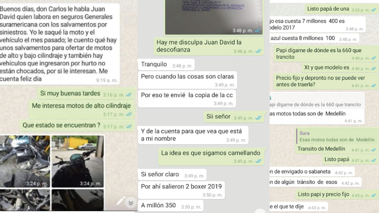 ¡Ponga mucho cuidado! A través de WhatsApp están ofreciendo motos de bajo costo