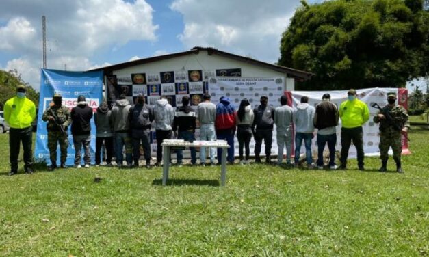 Fueron capturados once integrantes de la banda “El Laberinto” en Rionegro