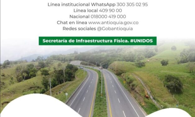 Estado de la Red Vial del Oriente para el fin de semana