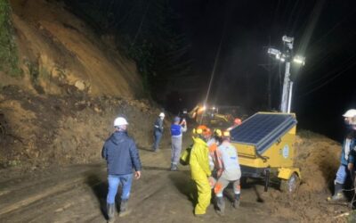 Derrumbe entre la vía El Retiro-La Ceja dejó una persona fallecida