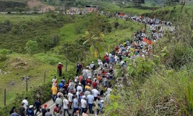 Campesinos de Anorí se movilizaron para el paro nacional del 28 de abril