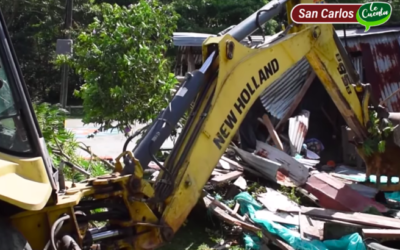 Fue demolida una vivienda que era utilizada para el expendio de estupefacientes en San Carlos