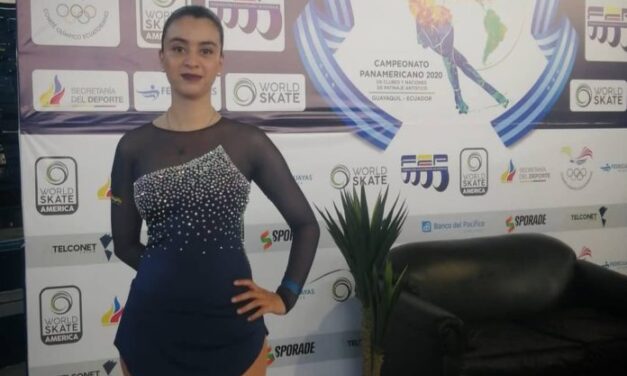 Rionegrera se destaca en el patinaje artístico en Ecuador