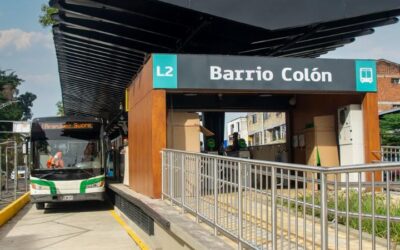 Pruebas técnicas en la pretroncal de la Avenida Oriental del sistema Metroplús