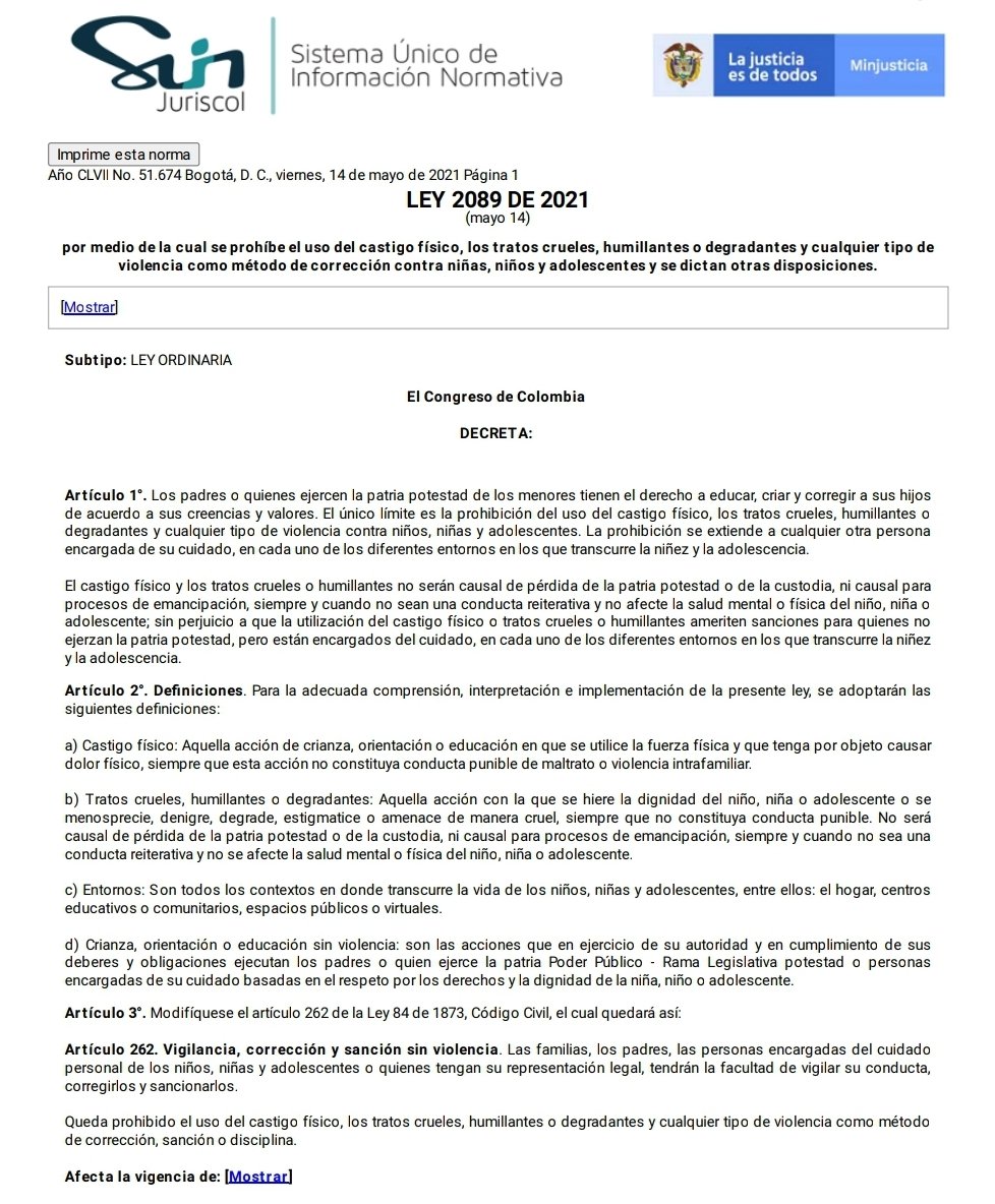 Así celebró Julián Peinado la ley de la prohibición del castigo físico a los menores de edad Así celebró Julián Peinado la ley de la prohibición del castigo físico a los menores de edad