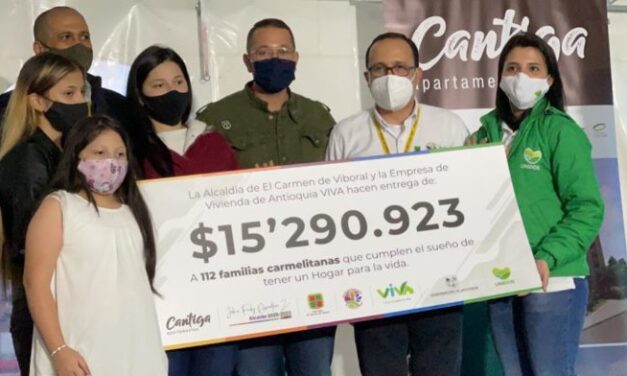 112 familias de El Carmen ahora tendrán su vivienda propia