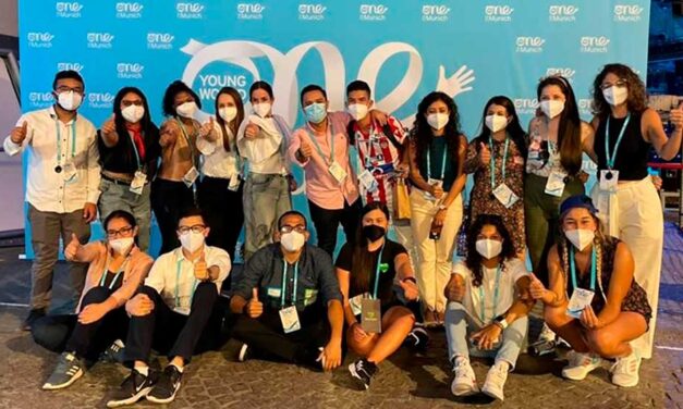 Jóvenes colombianos presentes en One Young World, en Alemania