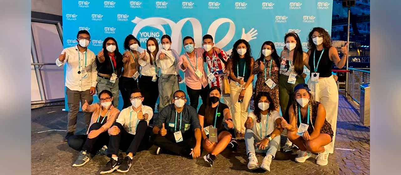 Jóvenes colombianos presentes en One Young World, en Alemania