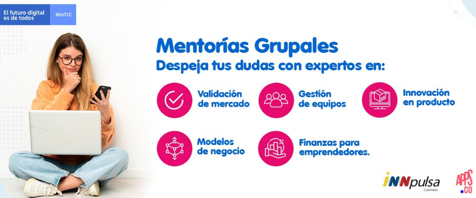 Mentorías gratuitas y virtuales del programa gubernamental APPS.CO