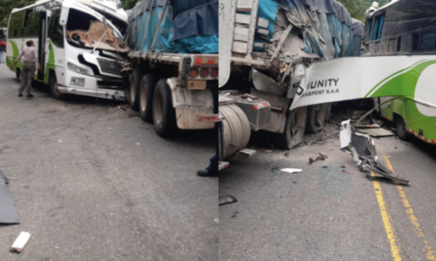 Accidente en la autopista Medellín-Bogotá dejó 24 heridos