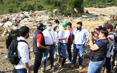 Briceño cuenta con apoyo departamental tras avenida torrencial e inundaciones