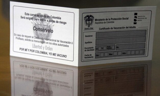 Carné de vacunación contra el COVID-19 será obligatorio para el ingreso a lugares públicos