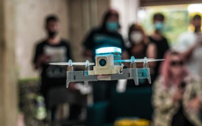 Show de drones en la comuna 13