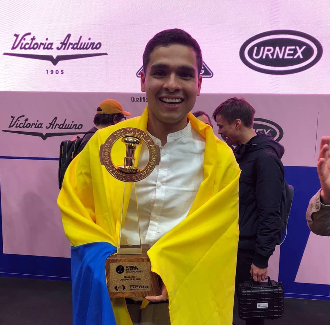 Un colombiano es el mejor barista del mundo
