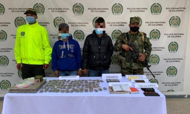 Capturados alias «El Enano» y «Borracho» señalados de promover el microtráfico en Marinilla