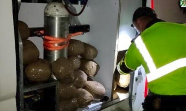 120 kilos de cocaína hallados en una ambulancia en el Suroeste