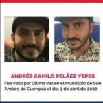 En San Andrés de Cuerquia, fue visto por última vez el ingeniero forestal Andrés Camilo Peláez