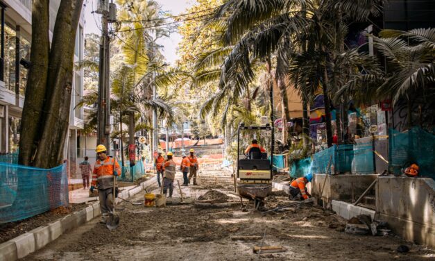 En un 23 % avanzan los trabajos para la renovación de más de 12.000 metros cuadrados de espacio público en el Parque Lleras