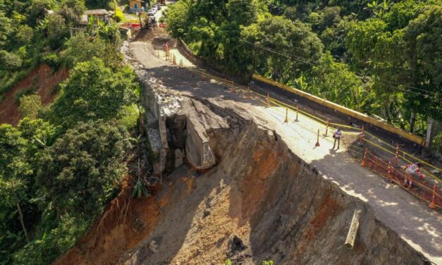 Se inician obras de rehabilitación de la vía Primavera-Santa Bárbara-La Pintada en el sitio La Quiebra
