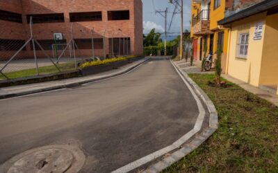 Fue inaugurada la pavimentación de la vía del sector La Milagrosa en La Ceja