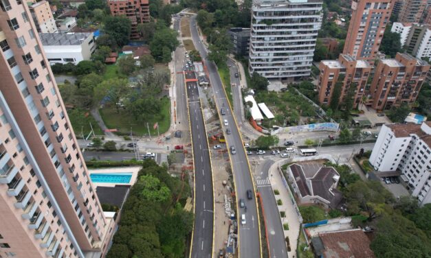 Habrá cierres parciales en la carrera 35 de El Poblado para finalizar labores de pavimentación en la obra de valorización de Los Parra