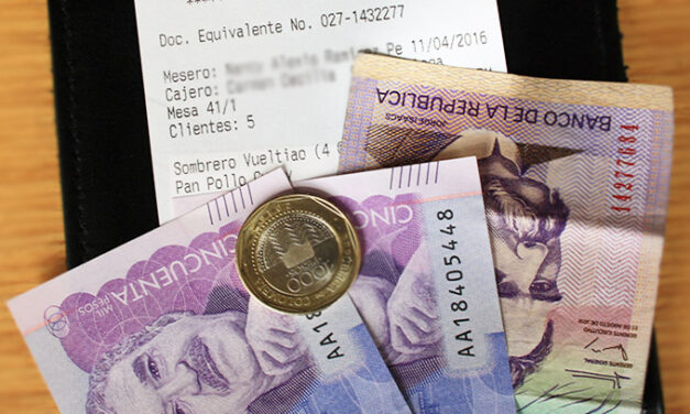 Pago de propinas presenta reducción en el primer trimestre del año