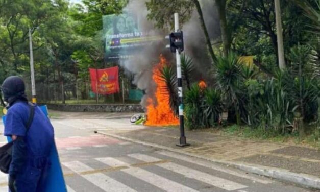 Jornada de protestas en Medellín dejaron balance negativo: 2 policías resultaron heridos