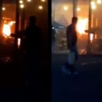 Bomberos atienden incendio en centro comercial de El Retiro