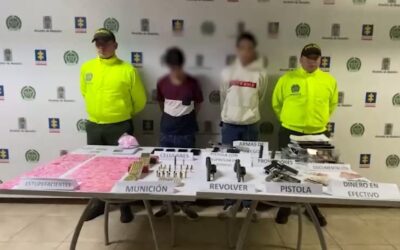 En operativos contra el crimen organizado se ejecutaron dos capturas y se incautaron cuatro armas de fuego